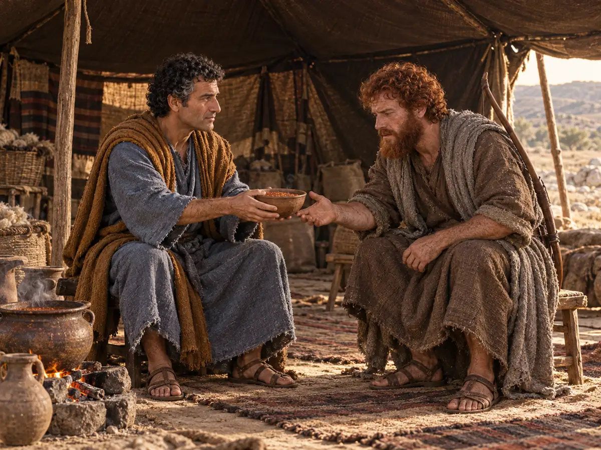 Jacob and Esau: an artistic recreation