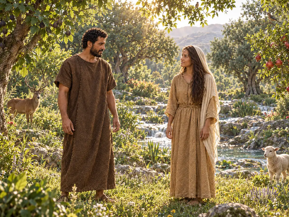 The Garden of Eden: an artistic recreation
