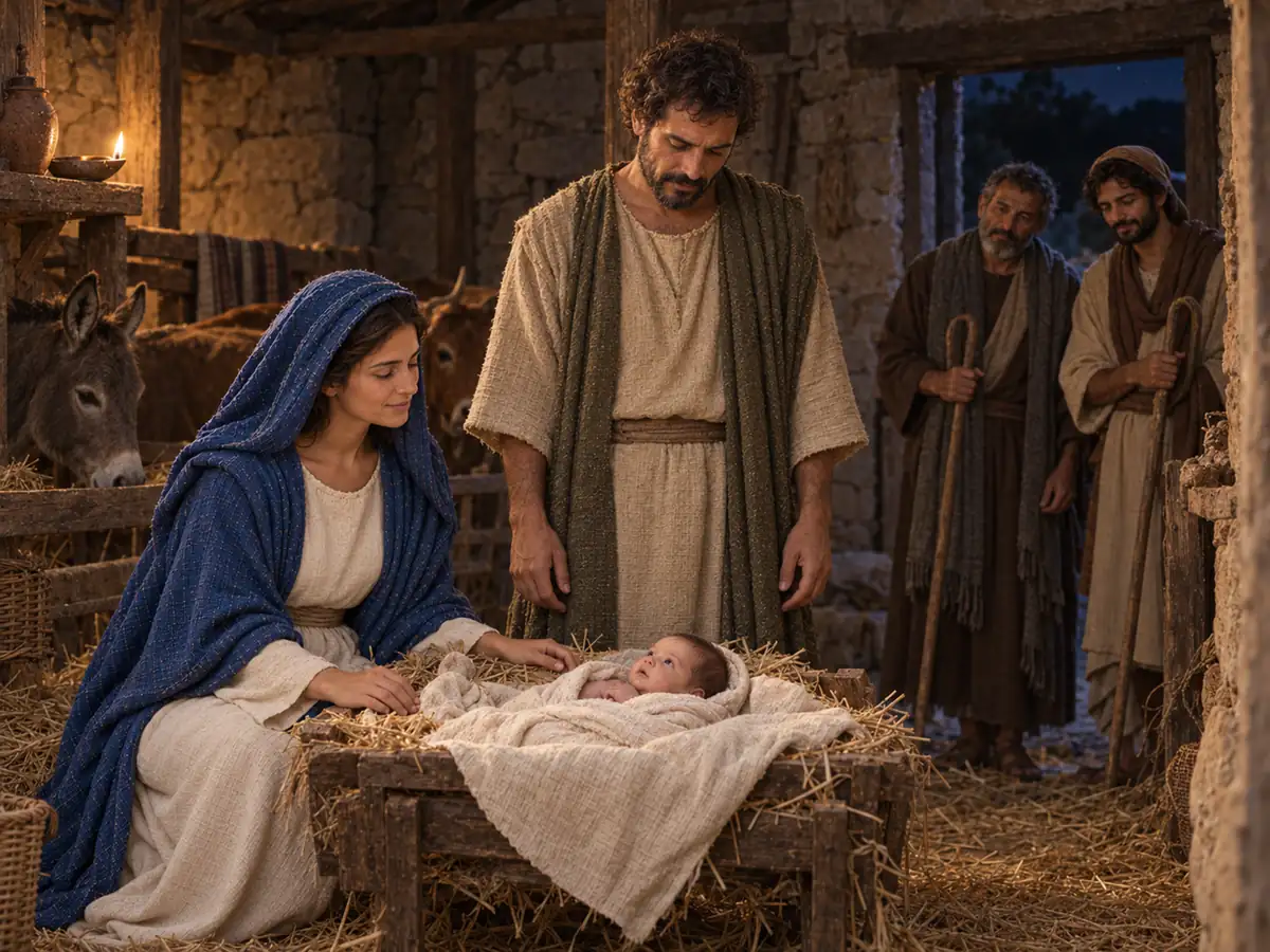 The Nativity, an artistic recreation