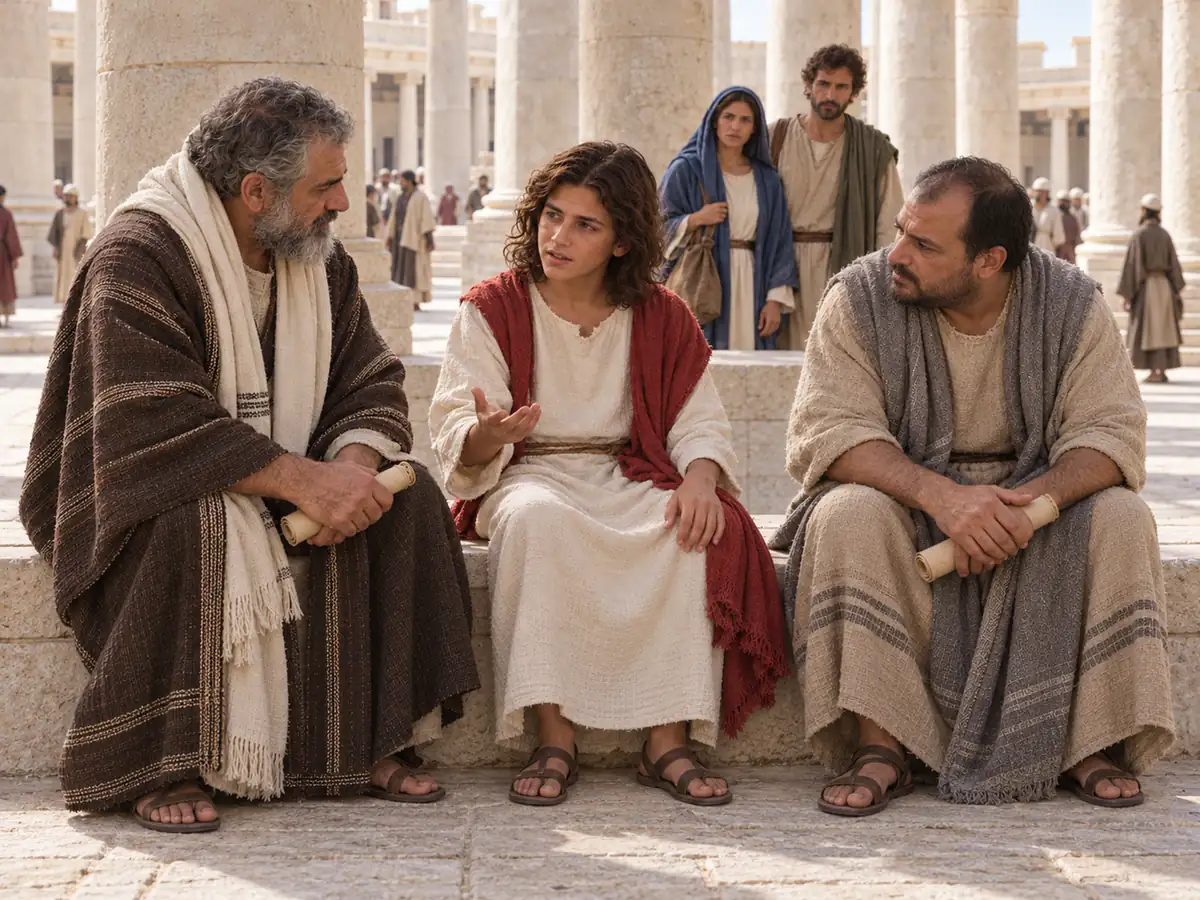The Finding in the Temple, an artistic recreation