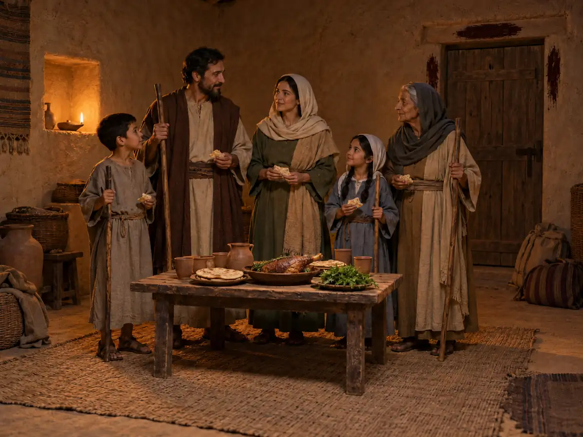 The plagues and the Passover: an artistic recreation