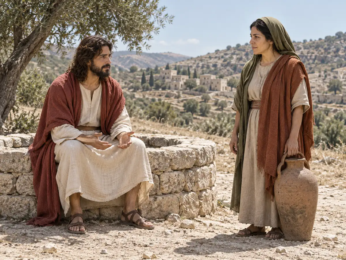 The Samaritan woman: an artistic recreation