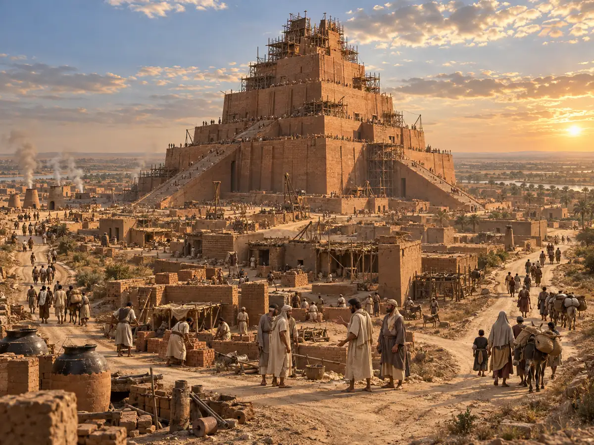 The Tower of Babel: an artistic recreation