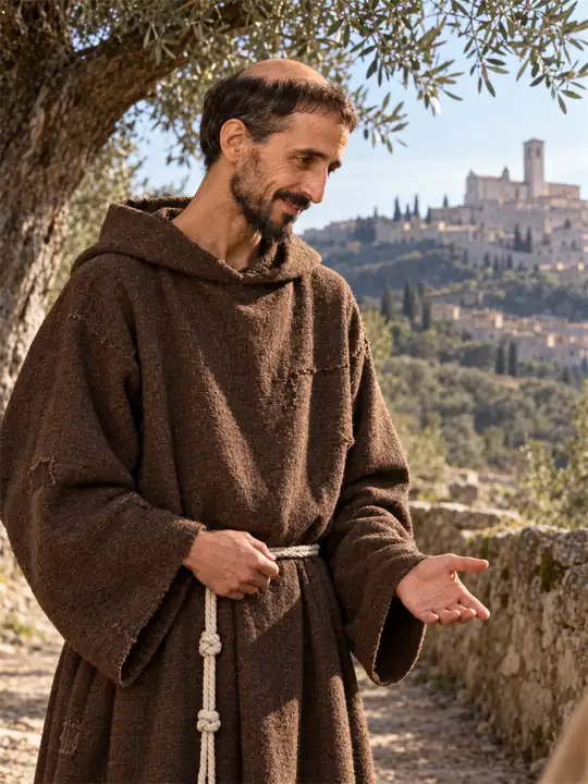 Saint Francis of Assisi, an artistic recreation