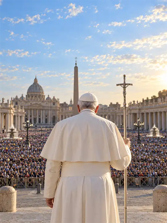 Saint John Paul II, an artistic recreation