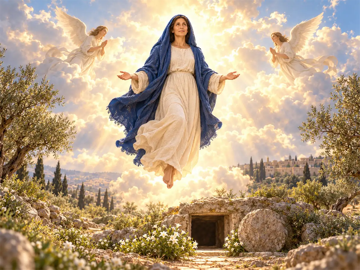 The Assumption, an artistic recreation
